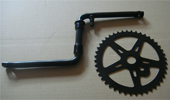 black crank and chainwheel sets